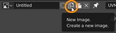 Button used to create a new image
