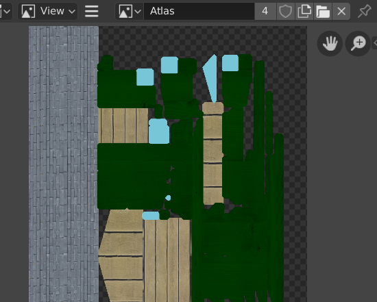 Rendered diffuse atlas for the model