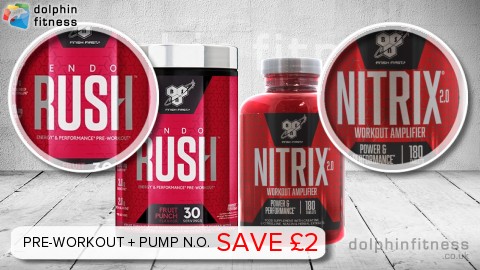 BSN EndoRush (30 Servings) + Nitrix 2.0 (180 Tablets)