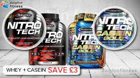 MuscleTech Nitro Tech (1.8 kg) + Nitro Tech Casein Gold (2270g)
