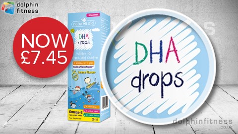 Natures Aid DHA Drops for Infants and Children (50 ml) Now £7.45