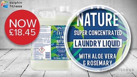 Faith in Nature Super Concentrated Laundry Liquid (5000 ml) Now £18.45