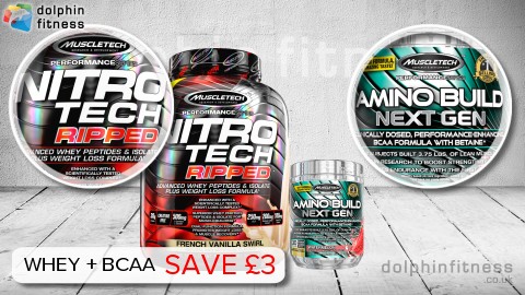 MuscleTech Nitro Tech Ripped (1.8 kg) + Amino Build Next Gen (30 Servings)