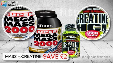 Weider Super Mega Mass 2000 (3 kg) + Creatine HCL