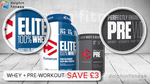 Dymatize Elite 100% Whey (2100g) + Pre W.O. (20 Servings)
