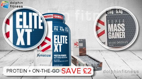 Dymatize Super Mass Gainer Bar (10 Bars) + Elite XT (1.8 kg)