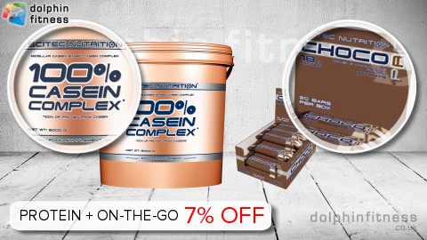 Scitec 100% Casein Complex (5000g) + Choco Pro (20 Bars)
