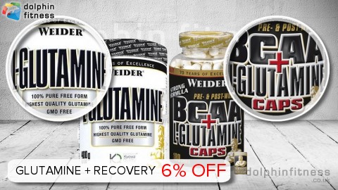 Weider L-Glutamine + BCAA + L-Glutamine Caps
