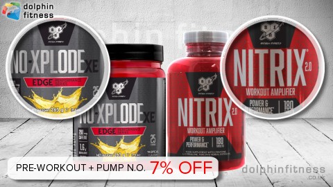BSN N.O.-Xplode XE Edge (25 Servings) + Nitrix 2.0 (180 Tablets)
