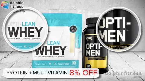 Optimum Nutrition Opti-Lean Whey (30 Servings) + Opti-Men (180 Tablets)