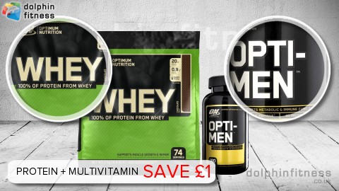 Optimum Nutrition Whey (74 Servings) + Opti-Men (180 Tablets)