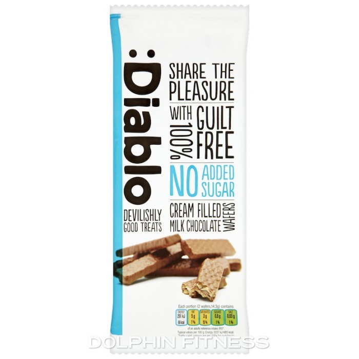 Diablo Cream Filled Milk Chocolate Wafers 1 x 150g
