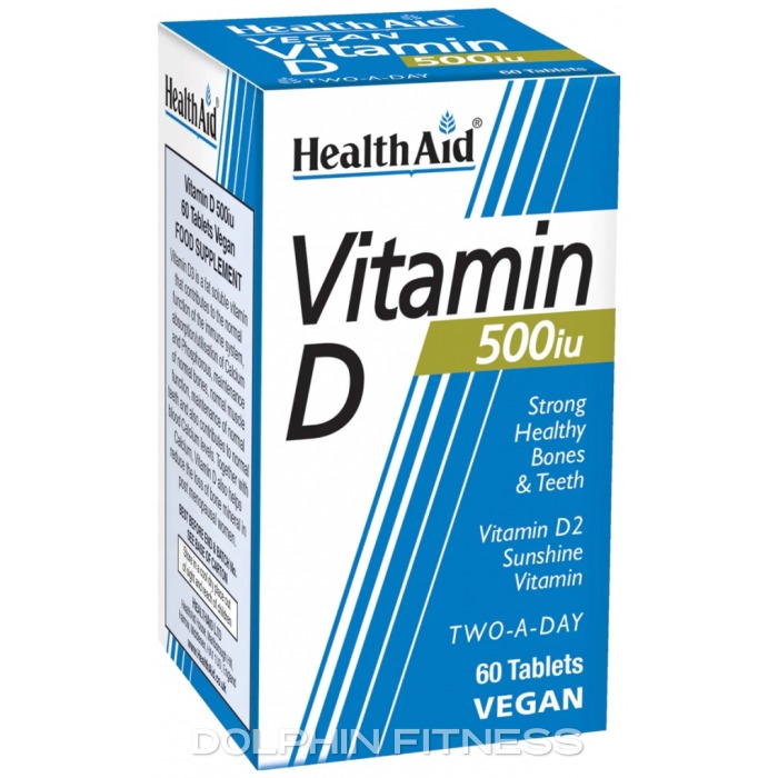 Kust Persona Kardinaal HealthAid Vitamin D 500 iu (60 Tablets)