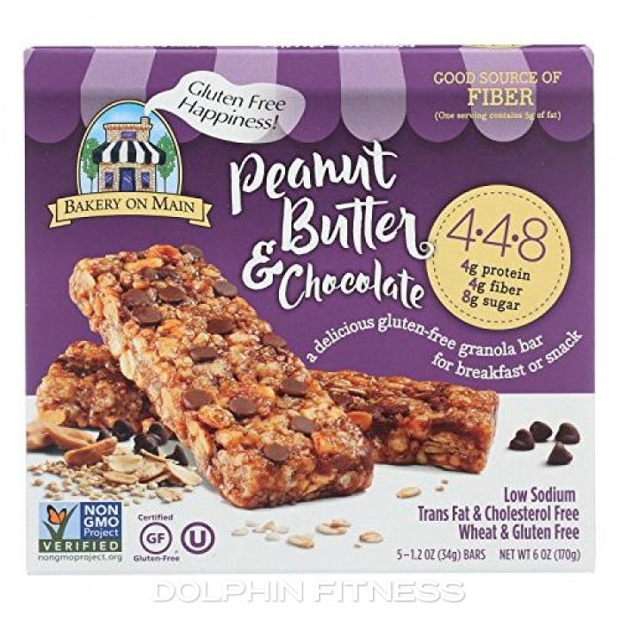 Bakery On Main 4 4 8 Peanut Butter And Chocolate Granola Bars 5 X 34g