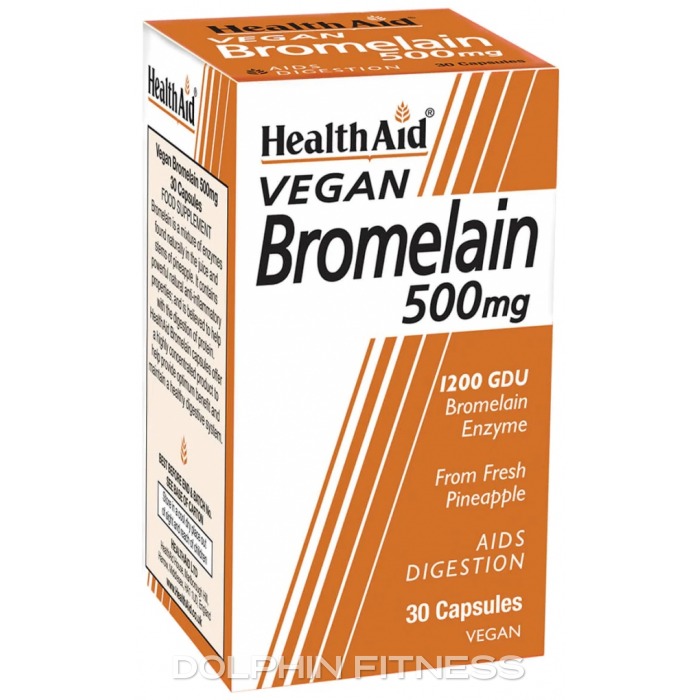 HealthAid Vegan Bromelain 500 mg 30 Capsules