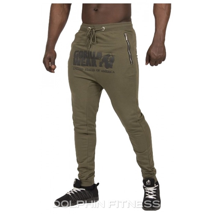 Gorilla Wear Alabama Drop Crotch Joggers (Army Green)