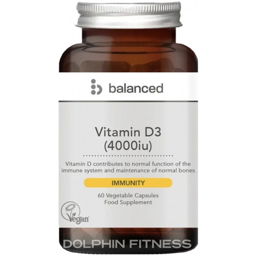 Balanced Vitamin D3 4000 IU 60 Vegetable Capsules