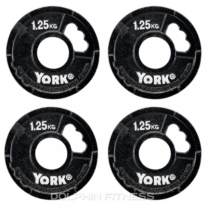 York G2 Cast Iron Olympic Plate 4 x 1.25 kg
