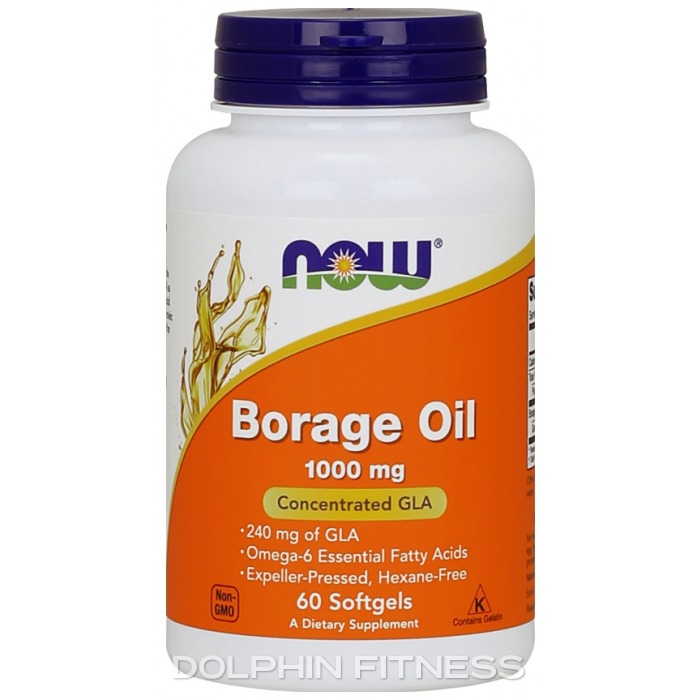 NOW Borage Oil 1000 mg 60 Softgels