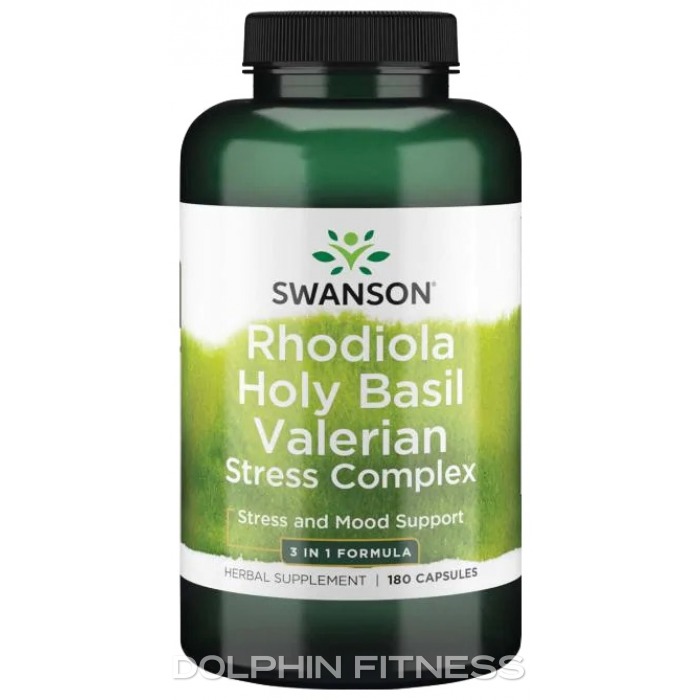 Swanson Full Spectrum Rhodiola Holy Basil Valerian Stress Complex