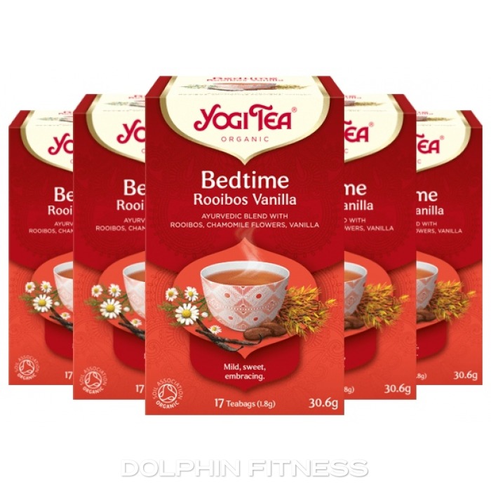 Red Rooibos tea for the evening with vanilla Bedtime, Yogi Tea, 17