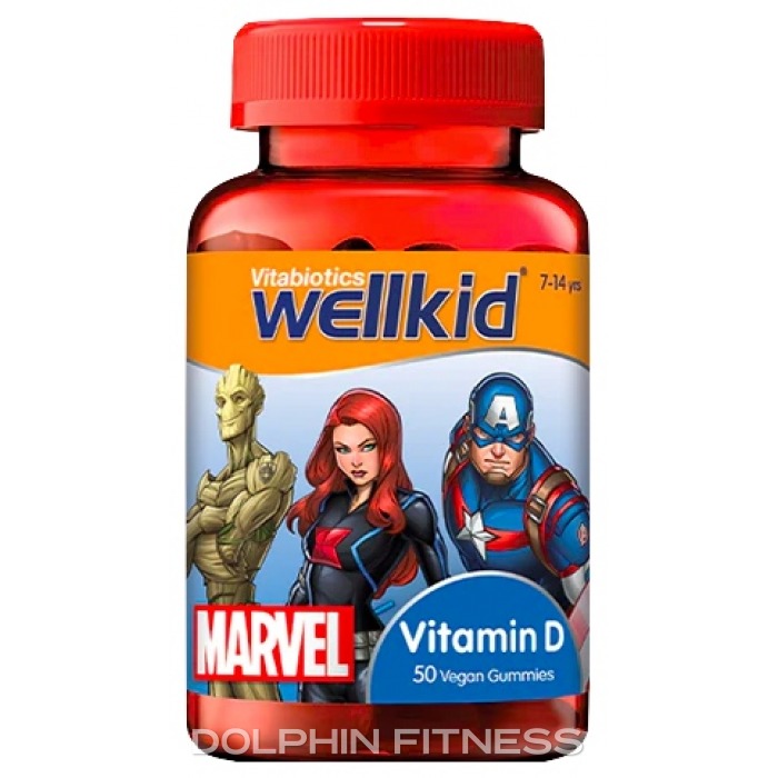 Vitabiotics Wellkid Marvel Vitamin D 50 Vegan Gummies