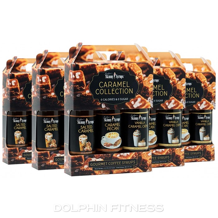 Jordan's Skinny Syrups Caramel Collection Coffee Syrups 6 x 3 x 375 ml