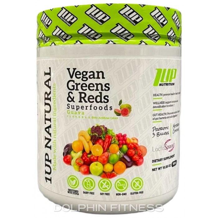 1UP Nutrition Vegan Greens & Reds Superfoods 300g