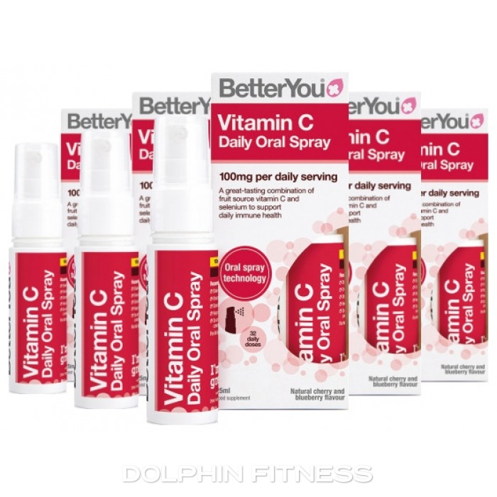 BetterYou Vitamin C Daily Oral Spray (6 x 25 ml)
