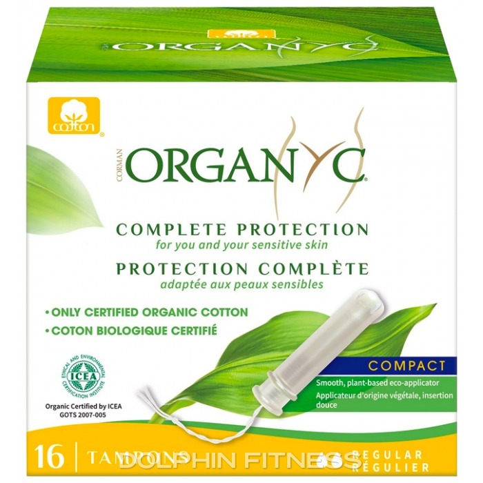 Organyc Organic Cotton Compact Applicator Tampons (16 Tampons) Regular