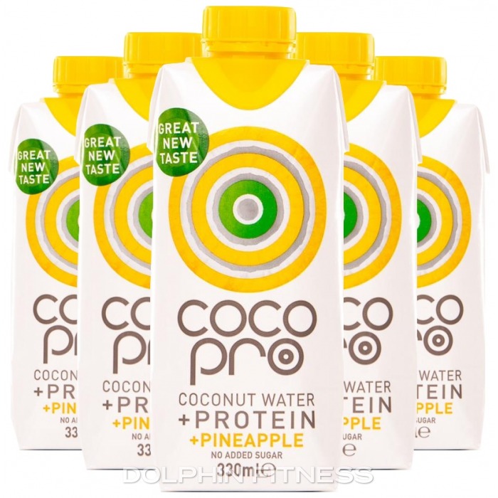 CocoPro Coconut Water + Protein (8 x 330 ml) Pineapple