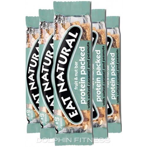 Eat Natural Protein Packed with Salted Caramel and Peanuts 12 Bars