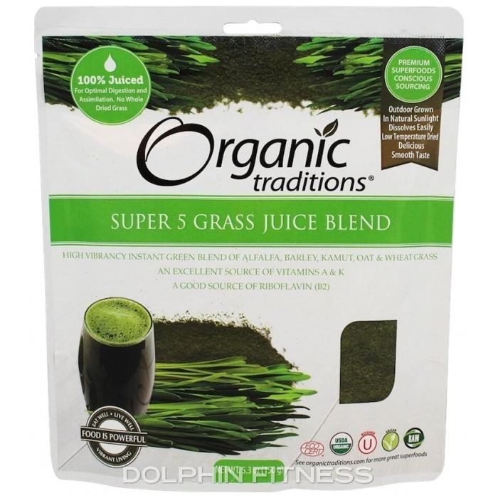 Organic Traditions Super 5 Grass Juice Blend 150g 9964