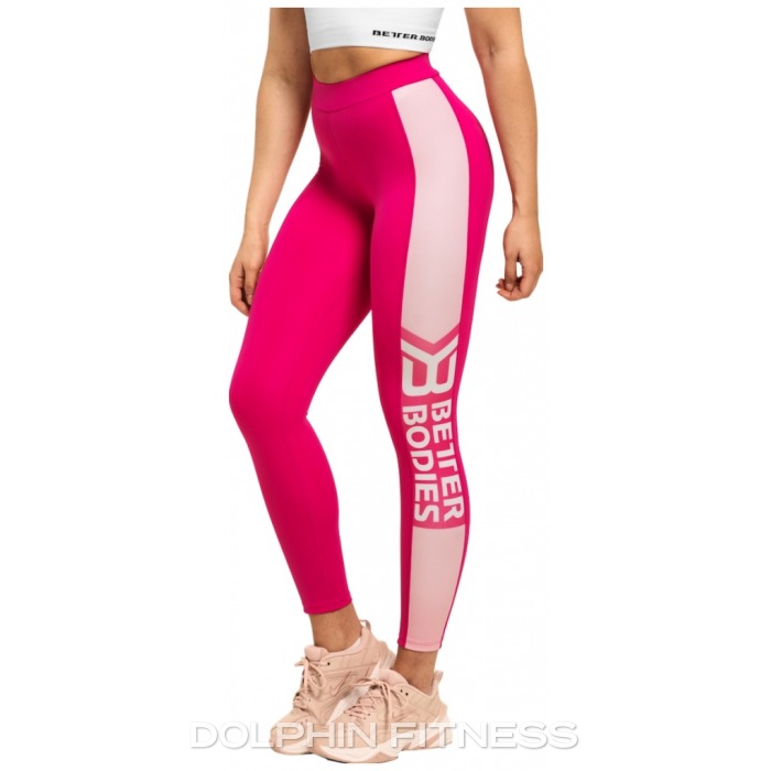 Better Bodies Rockaway leggings, Hotpink Melange –