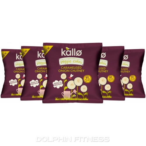 Kallo Caramelised Onion Chutney Veggie Cakes 12 x 22g