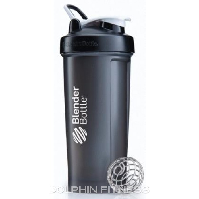 BlenderBottle Pro45 Extra Large Shaker Bottle, Grey/Black, 45-Ounce