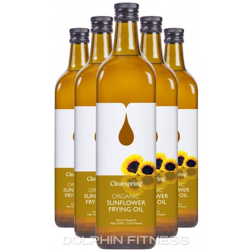 Clearspring Organic Sunflower Frying Oil 6 x 1L