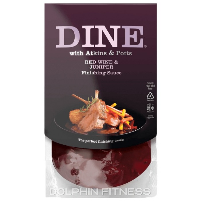 Dine with Atkins & Potts Red Wine & Juniper Finishing Sauce 1 x 350g
