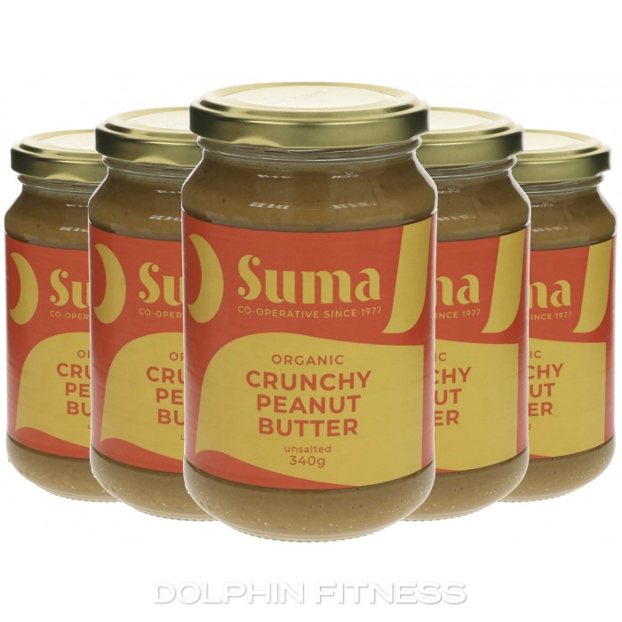 Suma Organic Crunchy Peanut Butter Unsalted 6 x 340g