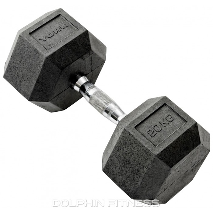 York PVC Hex Dumbbell 1 x 20 kg