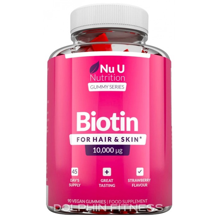 Nu U Nutrition Biotin For Hair & Skin 90 Vegan Gummies