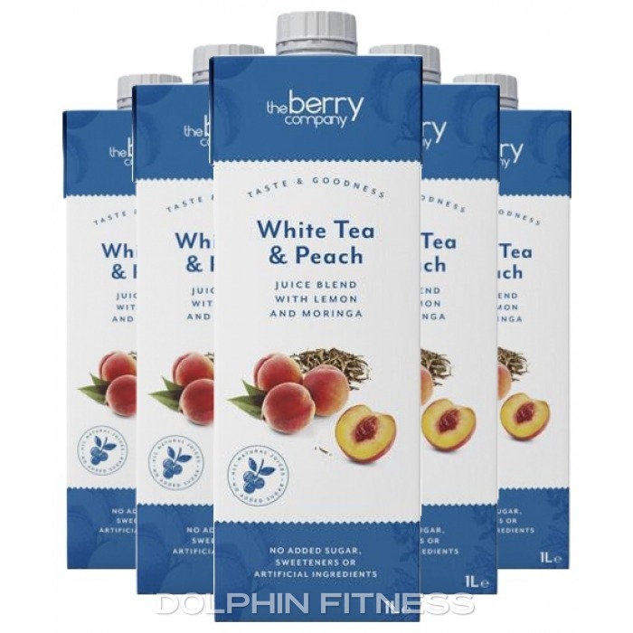 The Berry Company White Tea & Peach Juice Blend with Lemon & Moringa 12