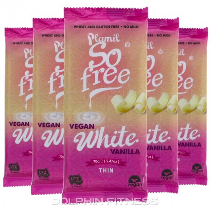 Plamil So Free Vegan White Vanilla Chocolate 12 X 70g