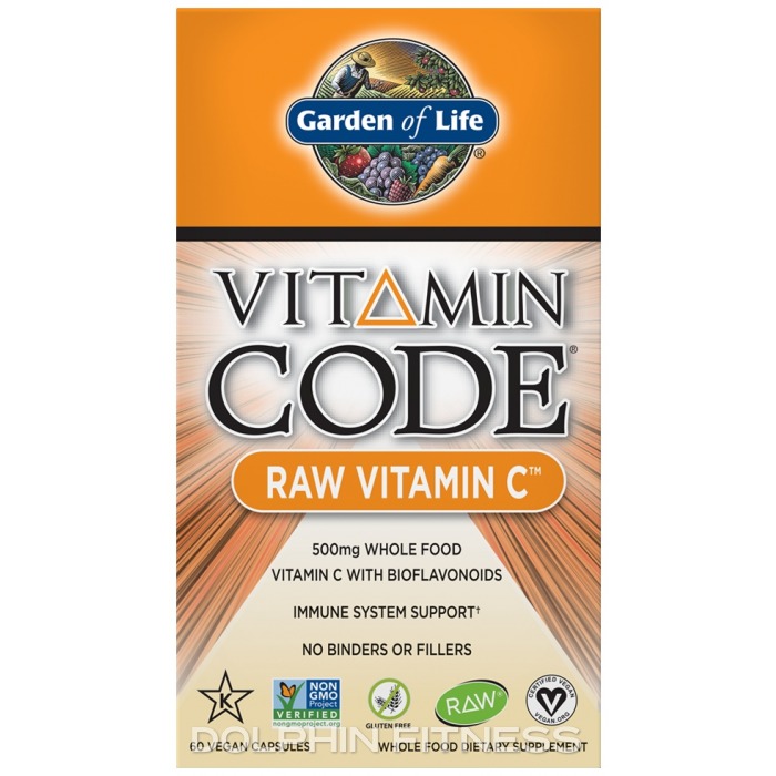 Garden of Life Vitamin Code Raw Vitamin C (60 Vegan Capsules)