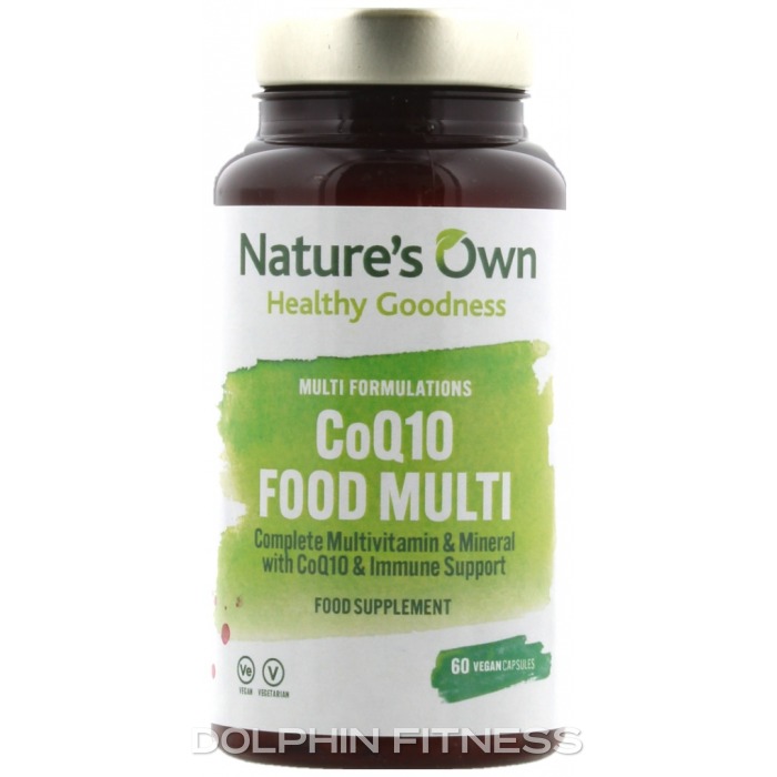 Nature's Own CoQ10 Food Multi 60 Vegan Capsules