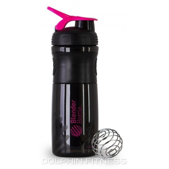 Blender Pink Bottle Classic Shaker Blender Whisk Ball 20 Ounce Pink / Pink