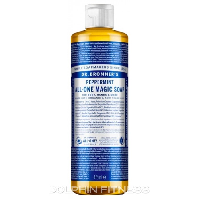 Dr Bronner S 18 In 1 Peppermint Pure Castile Soap 473 Ml