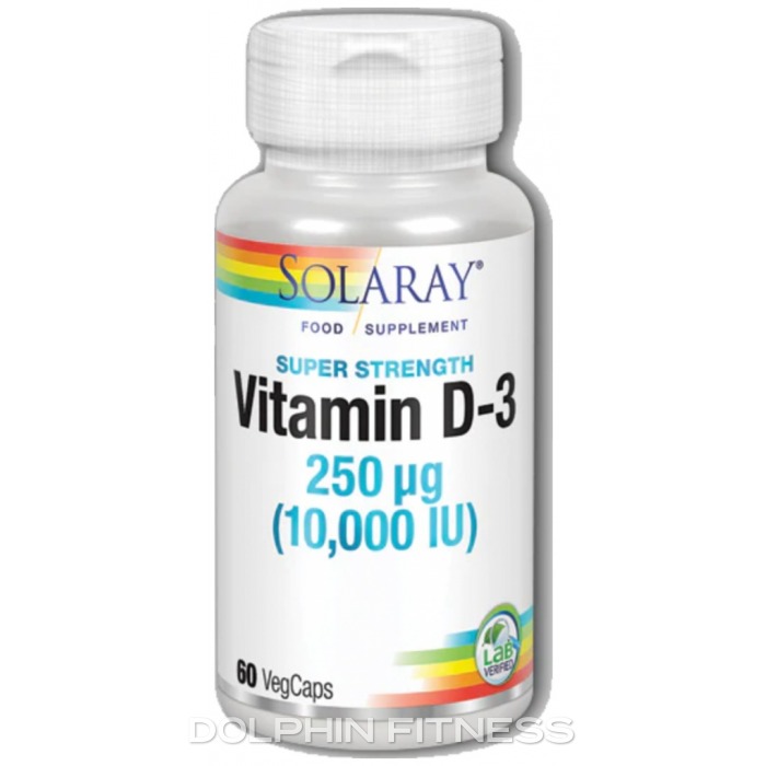 Solaray Vitamin D3 10000 Iu 60 Capsules