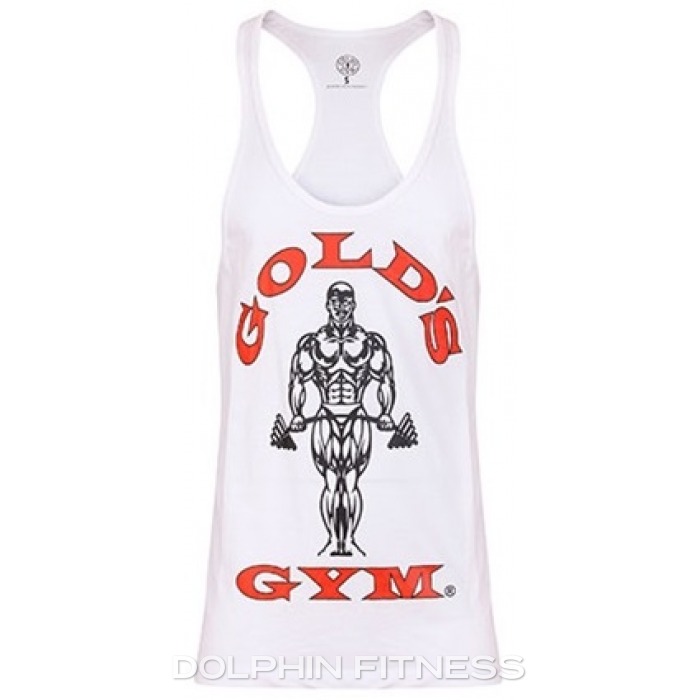 Gold's Gym Stringer Joe Premium White