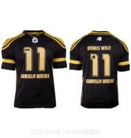 Gorilla Wear athlete t-shirt dennis Wolf Black/oro